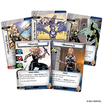 Marvel Champions The Card Game Valkyrie HERO PACK - Superhero Strategy Game, Cooperative Game for Kids and Adults, Ages 14+, 1-4 Players, 45-90 Minute Playtime, Made by Fantasy Flight Games