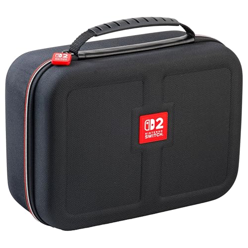 R.D.S. Industries Game Traveler Deluxe Licensed System Case for Nintendo Switch 2 and OLED, Black, Large (NS262)