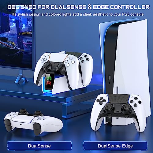 PS5 Controller Charger Station for PlayStation 5 Controllers Dual Stand Charger Dock, PS5 Controller Charging Station Accessories(S - size: S
