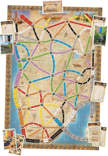 Asmodee Ticket to Ride The Heart of Africa Board Game Expansion - Train Route Strategy Game, Fun Family Game for Kids & Adults, Ages 8+, 2-5 Players, 30-60 Minute Playtime