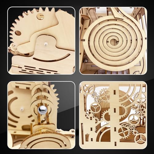 Wooden 3D Puzzle for Adults DIY Model Kit Wood Crafts Kit Mechanical Puzzle for Adult Age 14+ Years Old - style: tunnel