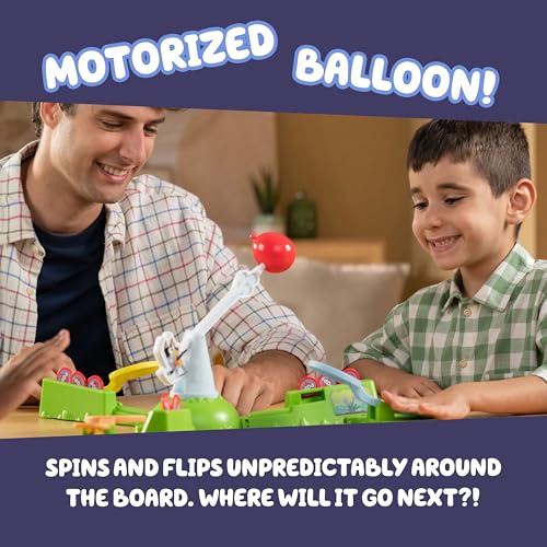 Bluey Keepy Uppy Game, Motorized Toddler Game with Bingo and Chilli Character Paddles, Games for 4+ Year Olds | Bop balloon to keep it airborne, pop token challenge, 2-3 players; family game for kids ages 4+ - style: Keepy Uppy Game