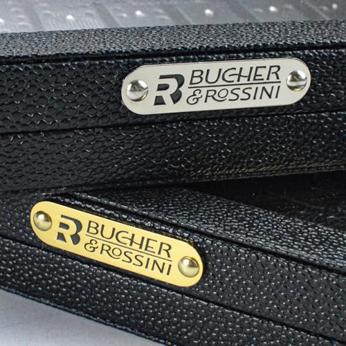 Bucher&Rossini Metal Surface Dominoes Set Double 6 for Adults and Kids - Classic 28Pieces Gold Metal Surface Domino's Game Set Idea Gift Present for Domino Players or Family Game Night - color: Gold New - Double 6