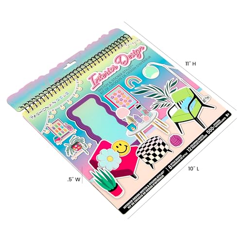 Fashion Angels Interior Design Sticker Stylist Set | Includes 20 Style Boards, 14 Sticker Sheets & 550+ Aesthetic Room Decor Stickers, Ideal for Kids & Girls - style: Custom