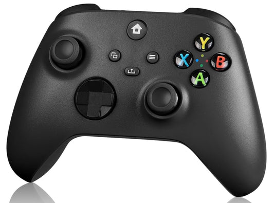 TECTINTER [Need to Upgrade Wireless Controller Compatible With Xbox One, Xbox Series X/S, Xbox One X/S、PC with 2.4GHZ Wireless Adapter Gamepad（Black） - color: Black with Audio Jack