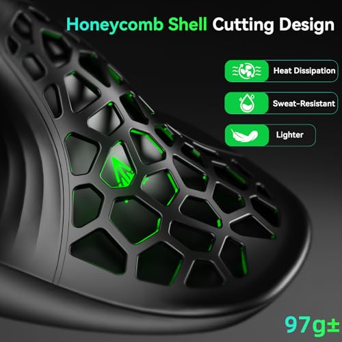 SOLAKAKA E9 Vertical MMO Gaming Mouse,24800 DPI,Tri-Mode Ergonomic Wireless Mouse with 10 Side Buttons,RGB Mouse for PC/Mac Black