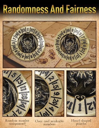 D&D Dice Set,7PCS Metal Dice for Dungeons and Dragons,Mini Dice Set with Pocket Watch Case,Role Playing Board Games Accessories (Dragon, Bronze-F) - color: F-bronze, style: Dragon