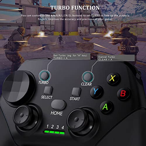 arVin Mobile Game Controller for iPhone 17/16/15/iOS/iPad/Android/Tablet/PC/PS4/Switch with Phone Holder, Wireless Gamepad Joystick Supports PS Remote Play/Xbox Cloud Gaming/Steam/Call of Duty/Turbo - color: Black