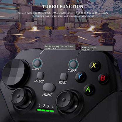 arVin Mobile Game Controller for iPhone 17/16/15/iOS/iPad/Android/Tablet/PC/PS4/Switch with Phone Holder, Wireless Gamepad Joystick Supports PS Remote Play/Xbox Cloud Gaming/Steam/Call of Duty/Turbo - color: Black
