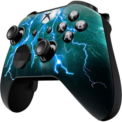 Custom Controllerzz Elite Series 2 Controller Compatible With Xbox One, Xbox Series S, and Xbox Series X (Green Skies) - color: Green Skies