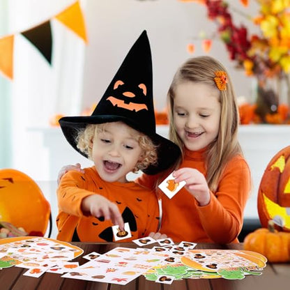 Blosssound Fall Bingo Game Pumpkin Bingo Cards for 24 Players Fall Harvest Party Game for Classroom Activities Autumn Pumpkin Cards for Autumn Party Favor - style: Pumpkin