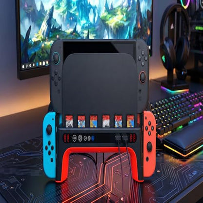 Stand for Switch 2 Game Console Cooling Fan with RGB Lighting Heat Sink Base for Switch Station Dock