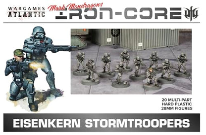 Wargames Atlantic Eisenkern Stormtroopers 20 Hard Plastic 28mm Figures MM001