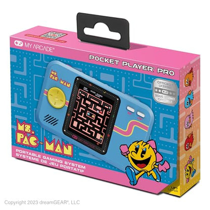 My Arcade Ms. Pac-Man Pocket Player: Portable Retro Game, 2.8" Screen | Birthday Gifts, Classic Arcade Games, Pacman Toys, Gifts for Her - style: Ms Pacman