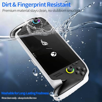 Protective Case with Kickstand for ASUS ROG Xbox Ally X 2025 - Shockproof TPU Cover with Stand, Non - Slip & Anti- Collision Handheld Game Console Accessories (White) - color: White