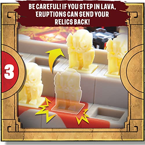 Temple Raider Board Game | Jakks Wild Games | Strategy Board-Game | Family Dice Game for Adults and Kids | 2 to 4 Players | Average playtime 25-45 minutes | Ages 8+
