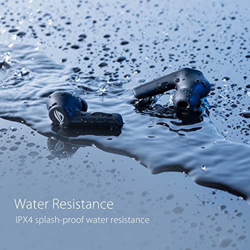 ASUS ROG Cetra True Wireless Gaming Earbuds – Bluetooth, Low-Latency, ANC Noise Cancelling, Touch Control, IPX4 Water Resistant, 27Hr Battery, Wireless Charging, for PC, Mobile, Switch, Ally/X - Black - color: Black, size: Cetra True WL (In-Ear)