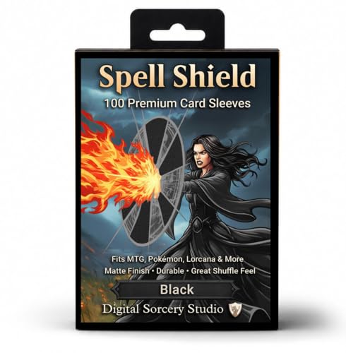 Card Sleeves – Perfect Fit for TCG, MTG, Giada Font of Hope & Angel Commander Decks - Premium Standard Card Sleeves for Magic The Gathering (Black) - color: Black