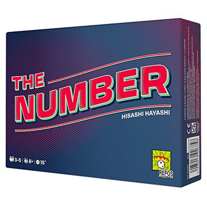 The Number Party Game - Fast-Paced Number Strategy Game, Fun Family Game for Kids & Adults, Ages 8+, 3-5 Players, 15 Minute Playtime, Made by Repos Production