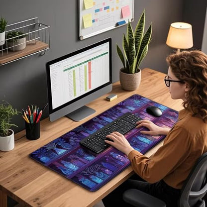 Mystical Potion Bottles Large Gaming Mouse Pad Desk Mat 31.5x15.7 | Extended Mousepad, Non-Slip Rubber Base , Stitched Edges, for Computer/Laptop/Office/Home - color: Mystical Potion Bottles