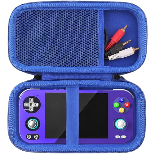 WAIYUCN Hard Carrying Case Compatible with RG476H Retro Game Console Handheld Game Protective Case (blue) - color: blue