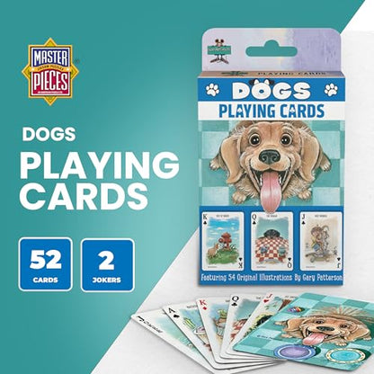 MasterPieces Officially Licensed Dogs Playing Cards - 54 Card Deck for Adults - style: Dogs