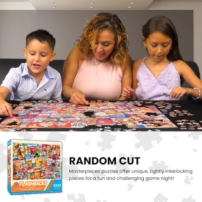 MasterPieces Kids Favorite Foods 1000-Piece Jigsaw Puzzle - Eco-Friendly Matte Finish - 19.25"x26.75" - Bonus Poster - Quality Guaranteed - size: 1000 Piece with Bonus Poster