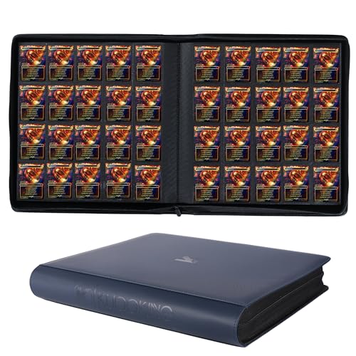 2000 Pockets Trading Card Binder, 20-Pocket Card Ablum Compatible with MTG,Sports Cards & Other Standard Size Trading Card (NAVY BLUE) - color: 20 Pocket Navy Blue