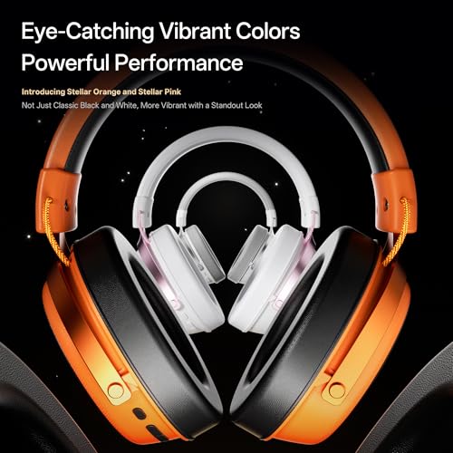 ATK N9 Gaming Headset for Xbox Series X|S, PS5, PC & Switch, Stereo Gaming Headphones with Detachable Noise-Canceling Mic,3.5MM Wired/2.4G/Bluetooth (N9 Pro/Black)