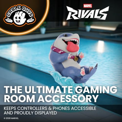 Cableguys Marvel Jeff the Land Shark Controller Holder & Phone Stand | Marvel Rivals Gaming Accessories for Room and Desk Setup, Compatible with Xbox, PlayStation & Standard Game Controllers