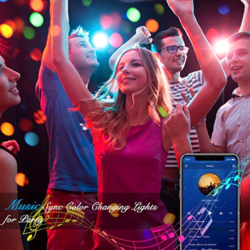 DAYBETTER LED Strip Lights 100ft RGB Lights Strip for Bedroom, Desk, Indoor Room Living Room Brithday Gifts Home Decor with Remote, 24V Power Supply - size: 100FT