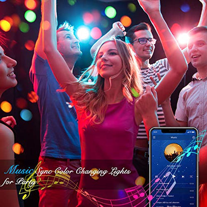DAYBETTER LED Strip Lights 100ft RGB Lights Strip for Bedroom, Desk, Indoor Room Living Room Brithday Gifts Home Decor with Remote, 24V Power Supply - size: 100FT