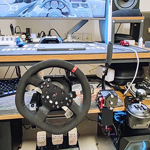 USB Handbrake Clamp, Compatible with SIM Universal Clamp PC for Racing Games Logitech G25/27/29 G920 T500 T300 G923(Clamp)