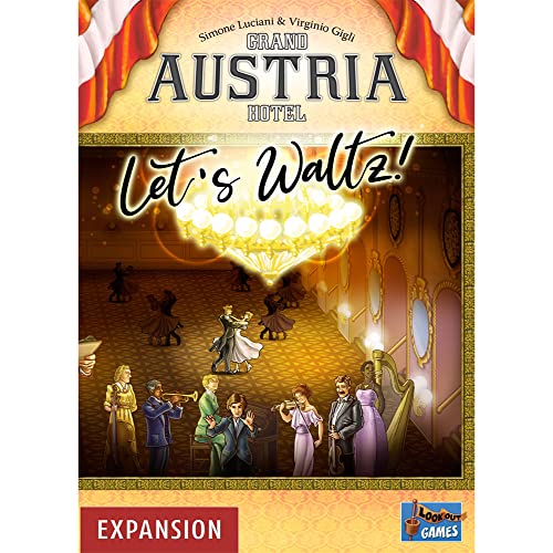 Grand Austria Hotel Let's Waltz Board Game Expansion - Dance Your Way to Victory! Action Drafting Strategy Game for Kids & Adults, Ages 12+, 2-4 Players, 90-120 Minute Playtime, Made by Lookout Games