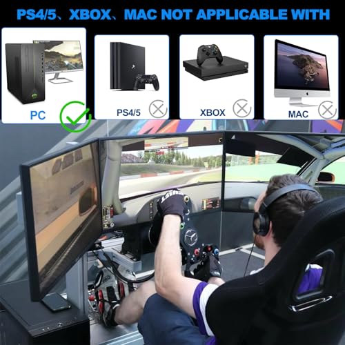 Jetmilai Handbrake Sim Racing for PC Windows, USB Handbrake with Clamp Analog Performance with Handle Grip for 64 Bits E Brake Sim Racing Game (Black) - color: 블랙.