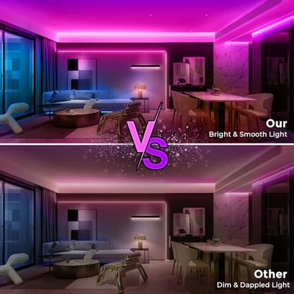LED neon Lights,50FT RGB Neon Rope Lights,with Remote Control/APP Control,Music Sync,Timer Function,IP67 Waterproof Flexible Neon Strip Lights,for Bedroom Gaming Outdoors Decor - size: 50FT