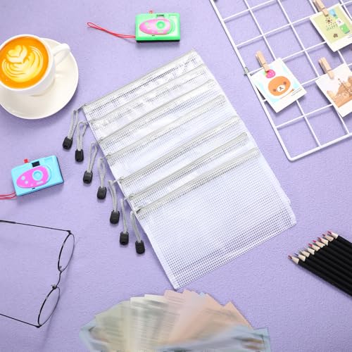 Jetec 32 Pcs Mesh Zipper Bags Bikini Organizer,Grey,7.5 x 5 Inch - color: Grey, size: 7.5 x 5 Inch
