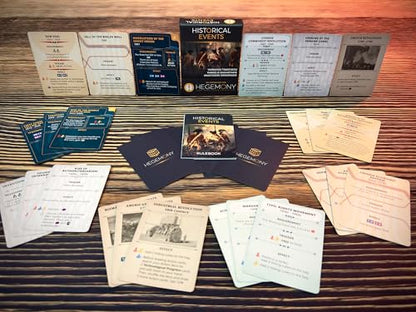 Hegemony: Historical Events Expansion - 50 New Cards Add Events to Your Gameplay, Unique Asymmetric Card Driven Game Board Game, Ages 14+, 2-4 Players - style: Historical Events