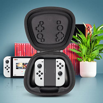 sisma Protective Case Compatible with Nintendo Joy-Con (L)/(R) & Grip, Hard Shell Joycon Controllers Holder Portable Travel Carrying Bag -Grey - color: Grey - Fits Joy-Con & Grip