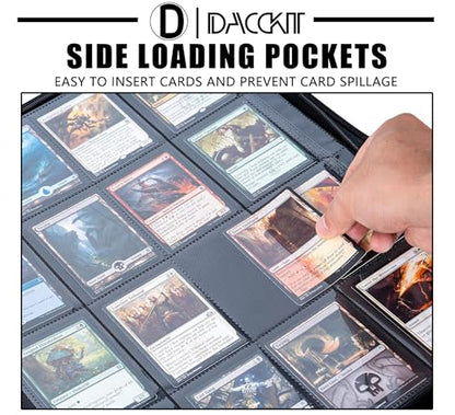 D DACCKIT Card Binder 16 Pocket - Fits 1024 Cards，4X4 Ringless Card Album with Sleeves for Trading Cards & Sports Cards（Model A，Light Pink） - color: Light Pink