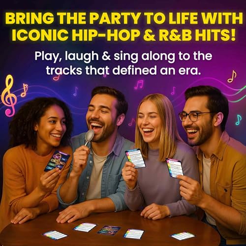 Quokka Party Games for Adults and Families - Ultimate Trivia Music Games | Who Knows Lyrics Better 500+ Lyric Challenges – 90s and 2000s Hip-Hop and R&B Edition – Fun Karaoke and Party Game Night - color: Lyrics Rnb