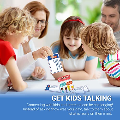 Conversation Cards for Kids Age 9-12 - Communication Cards to Build Confidence & Emotional Intelligence, Family Conversations Game for Kids and Adults - Therapy Tool - Stocking Stuffer - color: Ages 9-12
