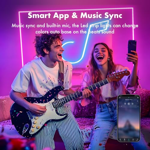 Neon Rope Lights,65.6FT RGB LED Strip Lights, App Control, IR Remote, Music Syncing, Outdoor IP67 Waterproof, Flexible Strip Cuttable for Bedroom, Gaming, Party(2 Rolls of 32.8FT) - size: 2x32.8FT