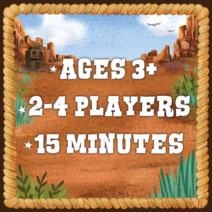 Peaceable Kingdom Meowdy Partner Cooperative Matching Game | A cooperative game where players team up to win together. Includes 27 cowboy cat cards and 1 scratching post. Ages 3+.
