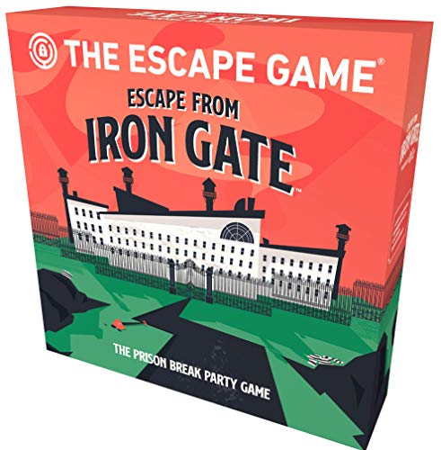 The Escape Game: Escape from Iron Gate - The Puzzle Completing, Drawing, Acting and Trading Prison Break Party Game by Pressman, Multi Color