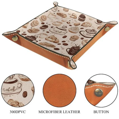 Dice Trays Coffee Holder Storage Box for Dice Games Like RPG DND, Leather Dice Holder Portable Folding Rolling Dice Tray, 16x16cm - color: Multi 2
