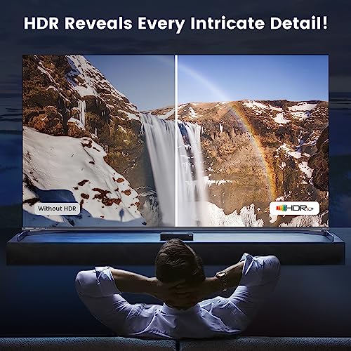 NEWCARE HDMI Switch 4 in 1 Out 4K@60Hz, 4x1 HDMI Splitter Switcher with IR Remote, 4 Port HDMI Selector Box Support HDMI2.0, Dolby Vision/Atmos, HDR10 for Switch, Xbox, PS5/4, Roku, Fire Stick