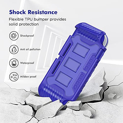 Protective Case for Switch Lite 2019, with Thumb Grip Caps | Only Fits Switch Lite 2019 (5.5"), Not for Switch 2 (2025 Release, 7.9"), No Screen Srotector Included, Blue - color: Blue
