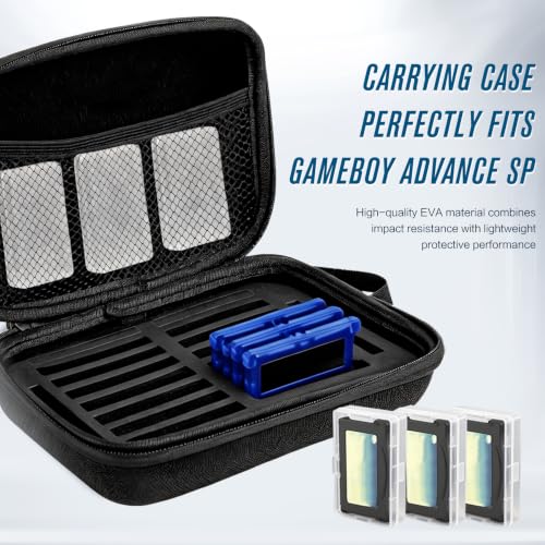 Carrying Case for Gameboy Game Cartridges, Portable Protective Case for Gameboy Advance and SP Games, Holds 20 Game Cartridges, Comes with 3 Small Clear Cases - style: Cartridges