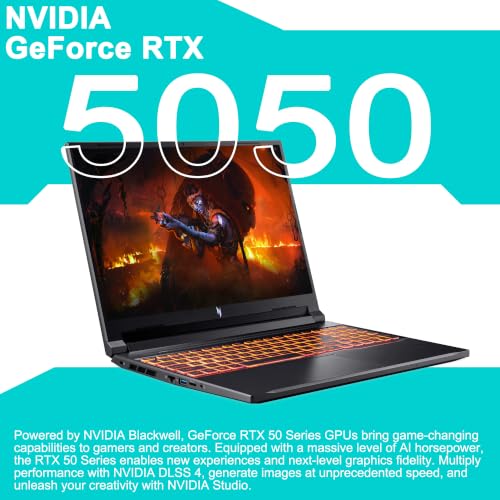 iCarp Customized Laptop Made with Acer Nitro V 16 Gaming Laptop 16" WUXGA IPS 180Hz AMD 6-core Ryzen 5 240 16GB/32GB/64GB RAM 512GB/1TB/2TB/4TB SSD RTX 5050 GDDR7 (Up to 421 AI Tops) Backlit Win11 - style: Ryzen 5 240 + RTX 5050